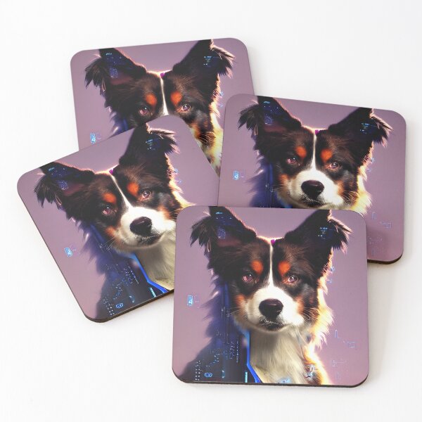 Item preview, australian shepherd cyberpunk dog #4 designed and sold by supeart.