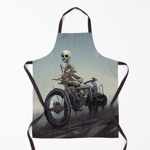 Item preview, Skeleton riding a motorcycle. Image digital art creation designed and sold by mrlongfield.