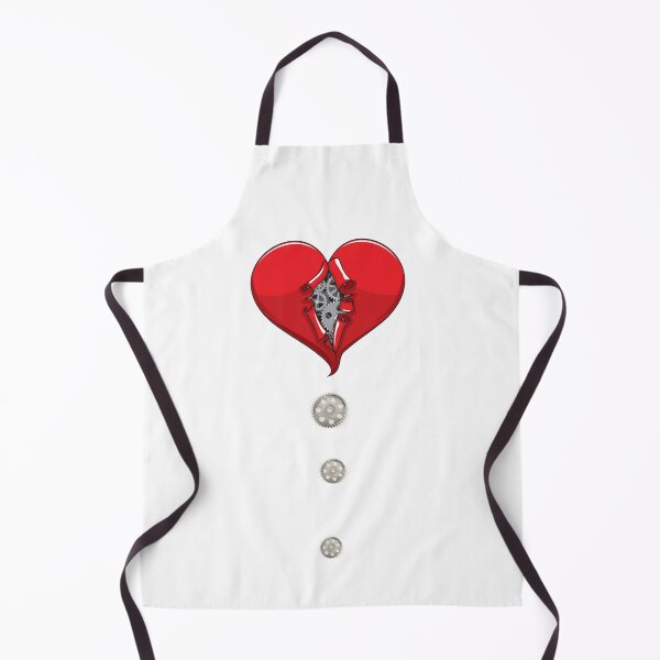 Item preview, Steampunk broken gear heart bleeding designed and sold by R2Dsign.