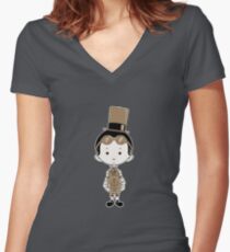 Little Inventor Women's Fitted V-Neck T-Shirt