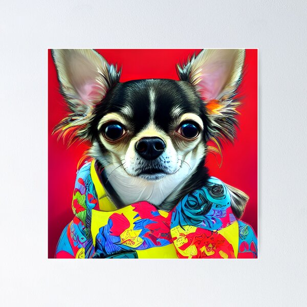 Item preview, Chihuahua colorful art painting dog #40 designed and sold by supeart.