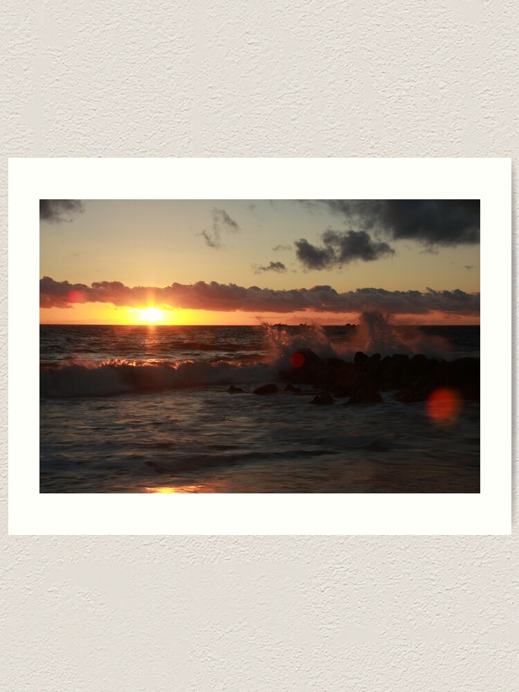 Alternate view of Sunset at Burns Beach Art Print