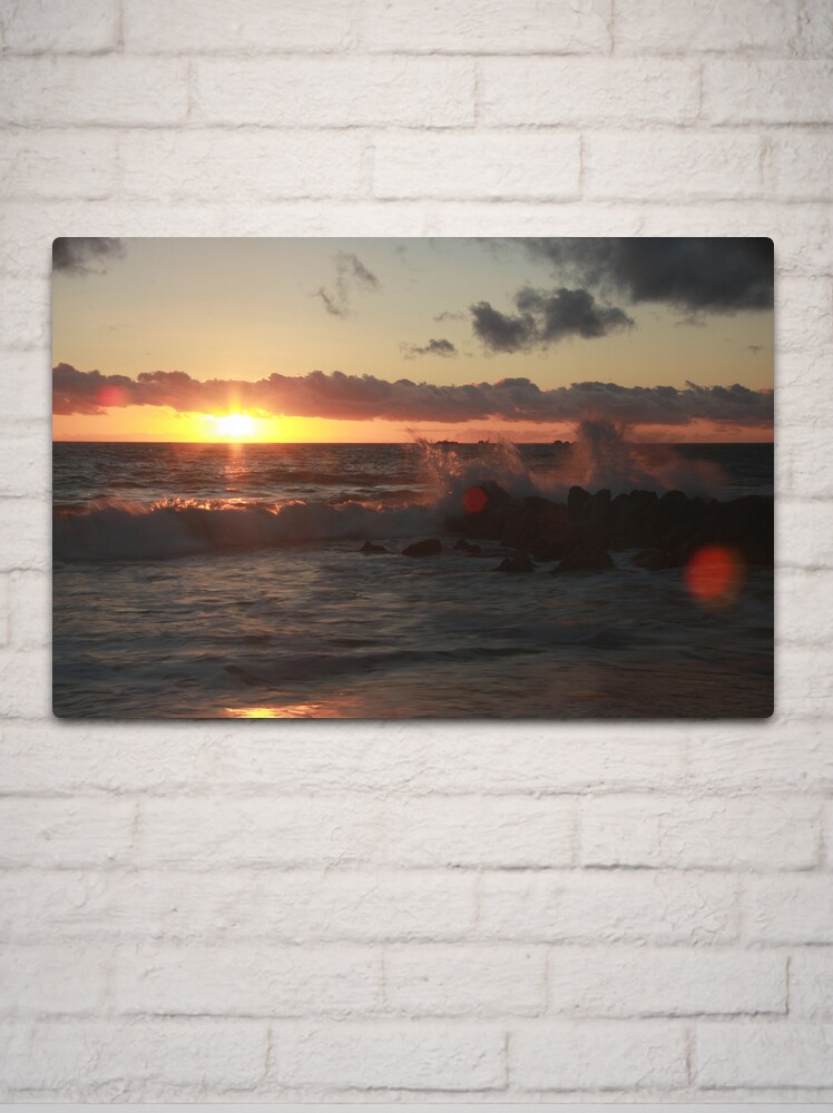 Thumbnail 2 of 4, Metal Print, Sunset at Burns Beach designed and sold by Andreas Koepke.