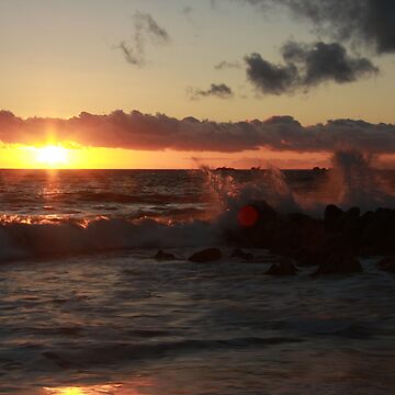 Artwork thumbnail, Sunset at Burns Beach by Andreas Koepke