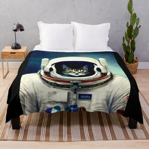 Aperçu de l'œuvre peinture d'astronaute de chat #21 créée et vendue par supeart.