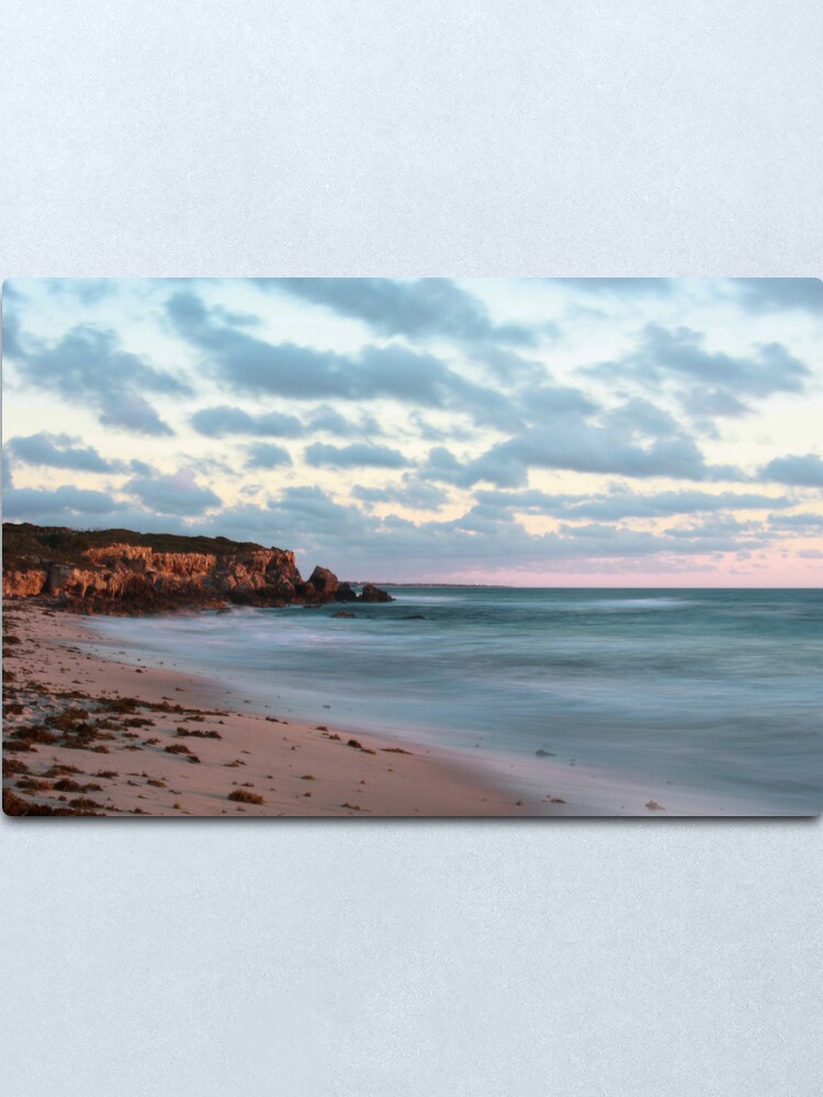 Alternate view of Cliffs at Burns Beach Metal Print
