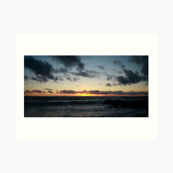Sunset at Burns Beach Art Print
