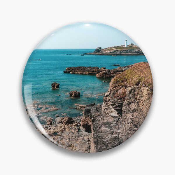 Item preview, Godrevy Lighthouse seascape designed and sold by hawkie.