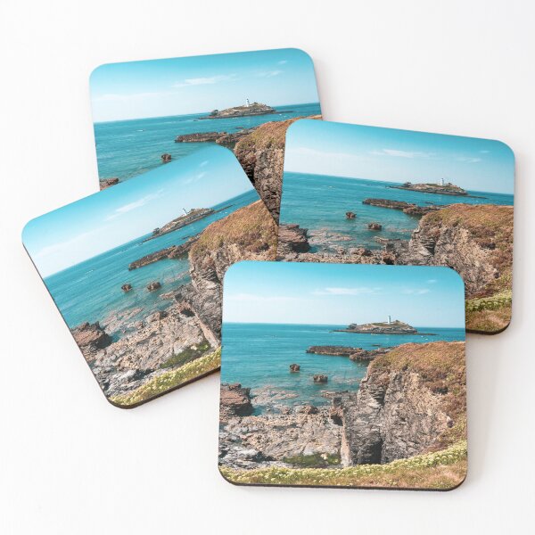 Item preview, Godrevy Lighthouse seascape designed and sold by hawkie.