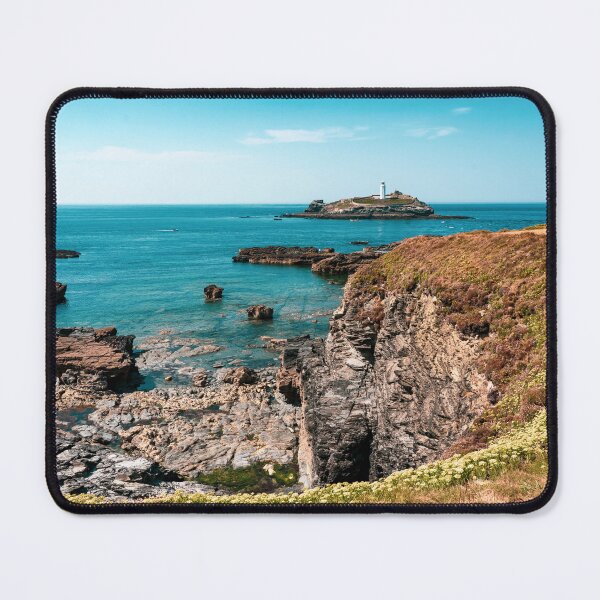 Item preview, Godrevy Lighthouse seascape designed and sold by hawkie.