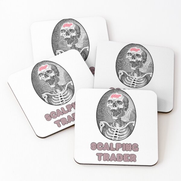 Item preview, 'Scalping Trader' Skull Design - Retro Illustration Design for T-shirts, mugs, phone cases and other accessories designed and sold by Ridiculam Toga.