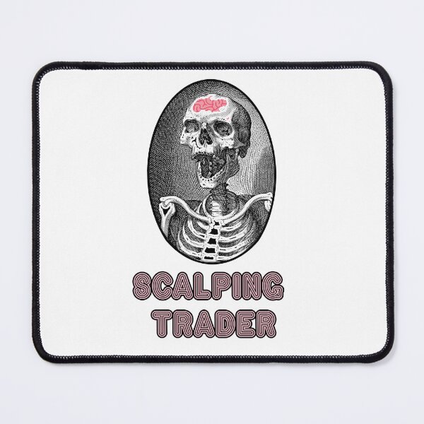 Item preview, 'Scalping Trader' Skull Design - Retro Illustration Design for T-shirts, mugs, phone cases and other accessories designed and sold by Ridiculam Toga.