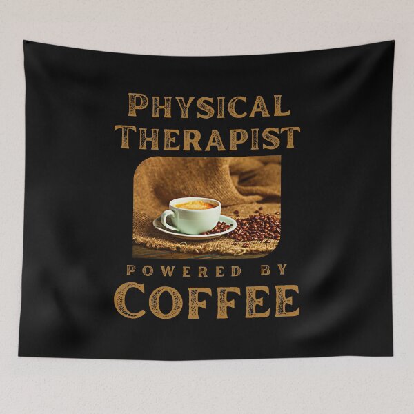 Artikelvorschau, Physiotherapeut Powered By Coffee: Kaffeeliebhaber-Zitat. entworfen und verkauft von MokonoKokoro.