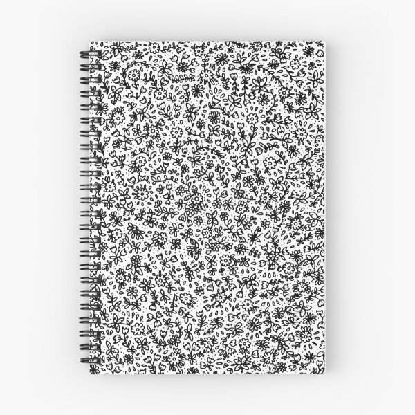 Item preview, Small black flowers designed and sold by lor4rt.