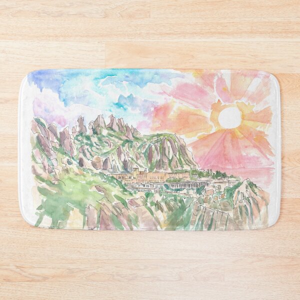 Item preview, Holy Mountain of Montserrat Spain  designed and sold by artshop77.