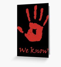 We Know Greeting Card