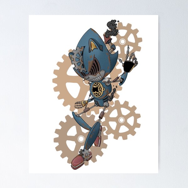 Item preview, Rusty steampunk Robot speedster designed and sold by MushroomMantis.