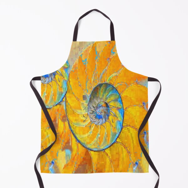Item preview, CORAL COLORED NAUTILUS SPIRAL SEASHELL PATTERNS  designed and sold by sharlesart.