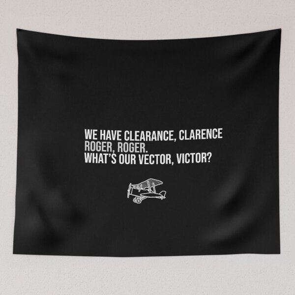 Item preview, We have clearance, Clarence. White text designed and sold by mikeldabbah.