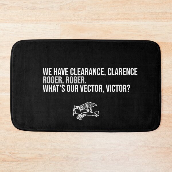 Item preview, We have clearance, Clarence. White text designed and sold by mikeldabbah.