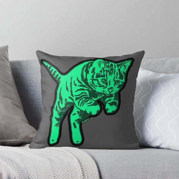 Item preview, Ghost Cat in Mint designed and sold by Elizabeth Dibois.