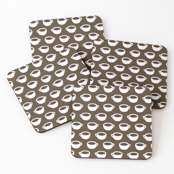 Item preview, Small medium coffee pattern 2 designed and sold by LemonCreamyyyy.