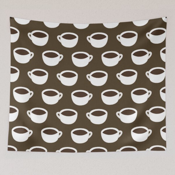 Item preview, Small medium coffee pattern 2 designed and sold by LemonCreamyyyy.