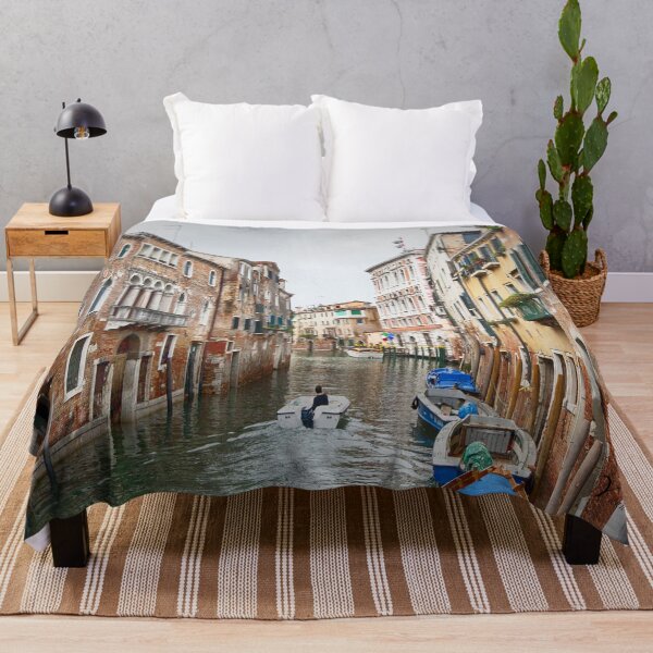 Item preview, Canal Amidst Colourful Buildings Against Sky - Venice - Italy designed and sold by Yannik Hay.