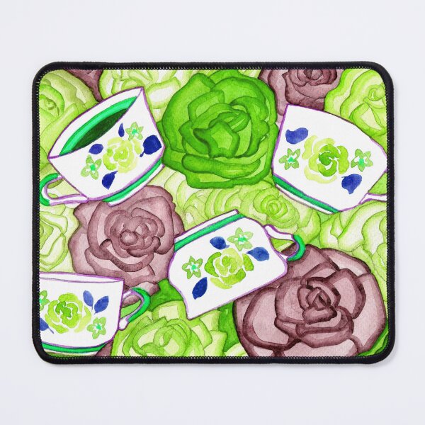 Item preview, Tea Cups and Roses Green Palette designed and sold by Niina Niskanen.
