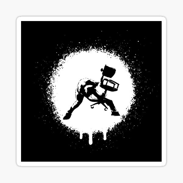 Item preview, Office Chair Rage Banksy Street Art designed and sold by WE-ARE-BANKSY.