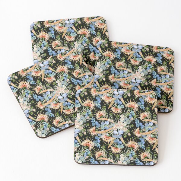 Item preview, Grevillea And Eucalyptus Pattern designed and sold by Sketchbook Designs.
