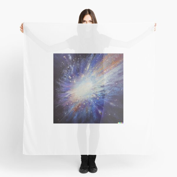 Expressive oil painting of the fall of comets T-shirt Scarf