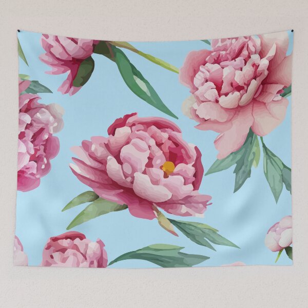 Item preview, Large Peony Blue designed and sold by penny+florence.