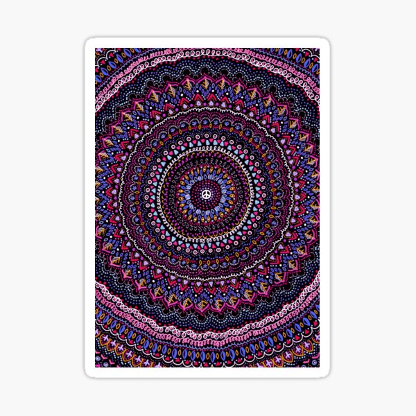 Mandala peace pink Sticker