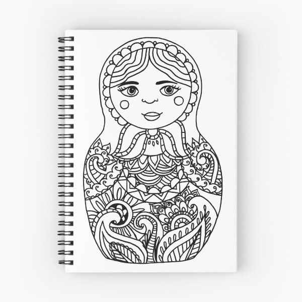 Item preview, Nesting Doll - Black and White Palette designed and sold by Niina  Niskanen.