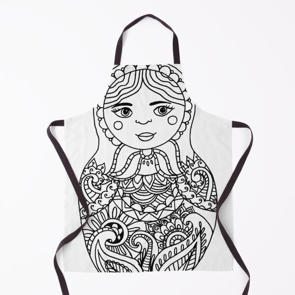 Item preview, Nesting Doll - Black and White Palette designed and sold by Niina Niskanen.