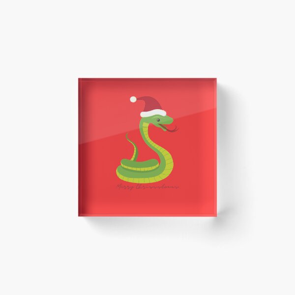 Item preview, Cute snake with Santa Claus' hat 4 - christmas pet designed and sold by Olivvier.