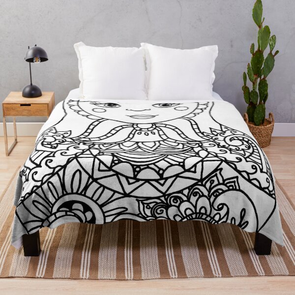 Item preview, Nesting Doll - Black and White Palette designed and sold by Niina  Niskanen.