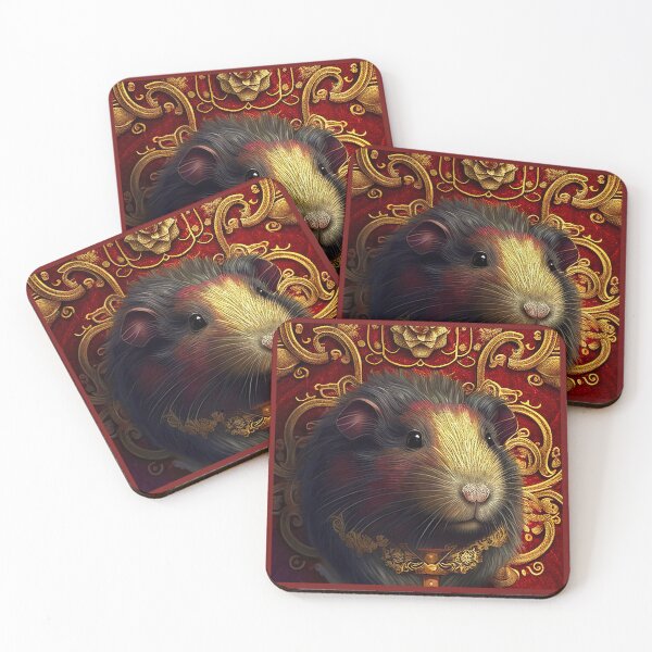 Item preview, Dark Fantasy Guinea Pig Portrait designed and sold by kansaikate.
