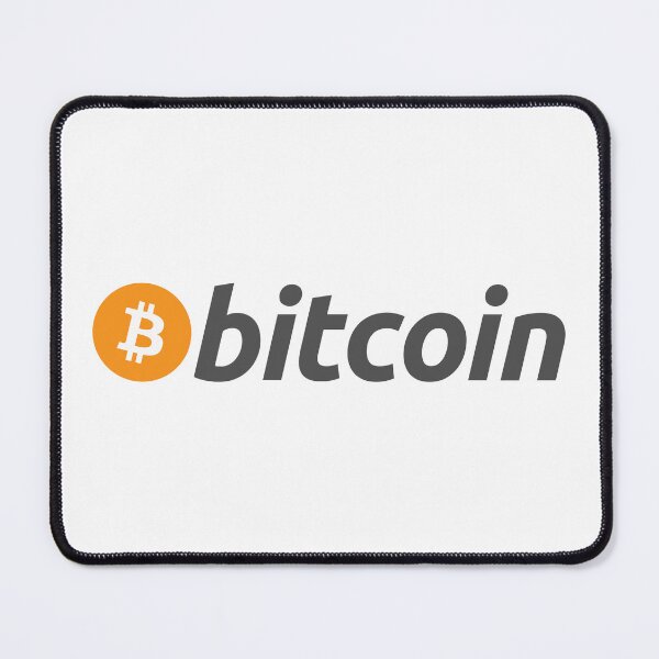 Item preview, Bitcoin BTC Crypto - Clean Horizontal Orange Logo with Grey Text Logo designed and sold by CryptoMoods.