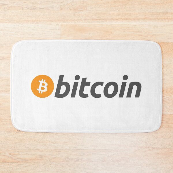 Item preview, Bitcoin BTC Crypto - Clean Horizontal Orange Logo with Grey Text Logo designed and sold by CryptoMoods.