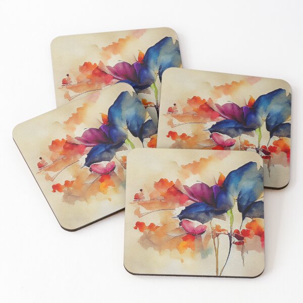 Item preview,  A Vibrant Flower Blooms in vivid loose watercolor designed and sold by aricutcia.