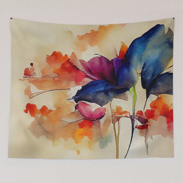 Item preview,  A Vibrant Flower Blooms in vivid loose watercolor designed and sold by aricutcia.