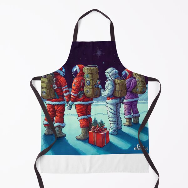 Item preview, Santa Claus Astronauts at Christmas in Space designed and sold by extraordinar-ia.
