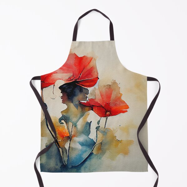 Item preview, A Loose Painting of Blooming Flowers in Vibrant Earth Tones designed and sold by aricutcia.