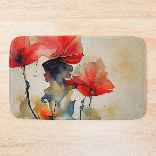 Item preview, A Loose Painting of Blooming Flowers in Vibrant Earth Tones designed and sold by aricutcia.