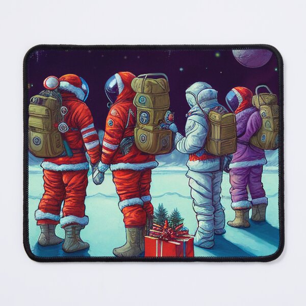 Item preview, Santa Claus Astronauts at Christmas in Space designed and sold by extraordinar-ia.