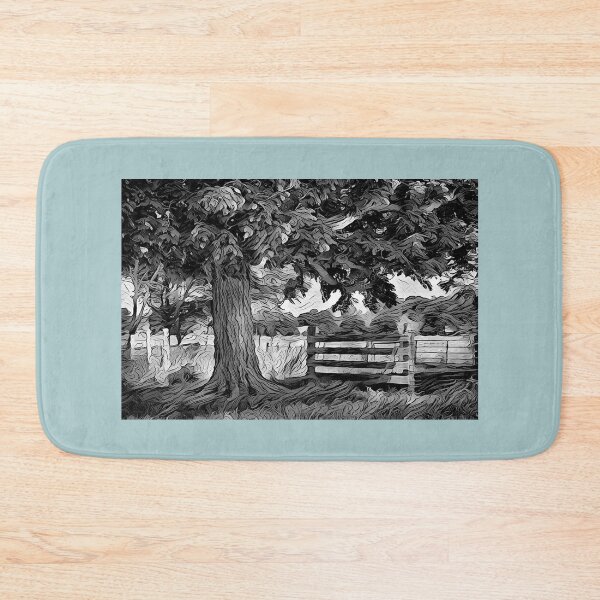 Item preview, The Great Oak Tree (Black & White) - Dark Storm - Countryside Art Collection - spcreationsco22 designed and sold by SpCreationsCo22.
