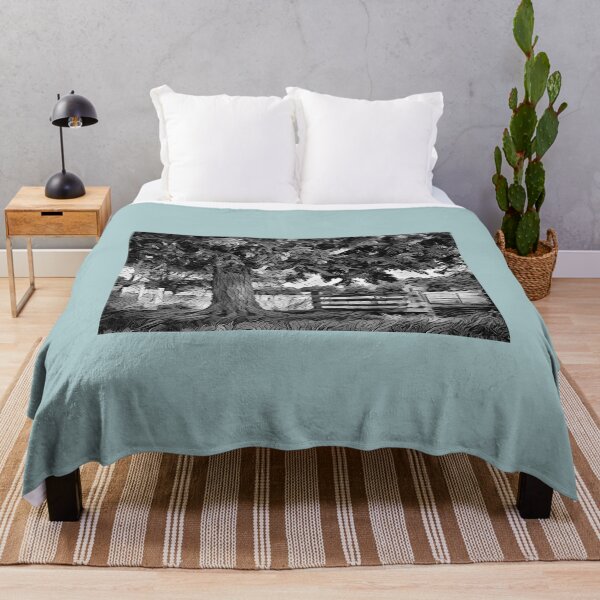 Item preview, The Great Oak Tree (Black & White) - Dark Storm - Countryside Art Collection - spcreationsco22 designed and sold by SpCreationsCo22.