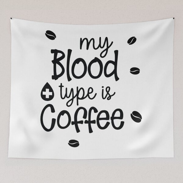 Item preview, My blood type is coffee. designed and sold by K O M O  R E B I.